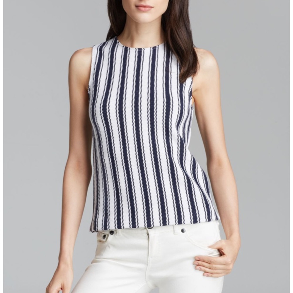 Theory Demalin Cyclade Striped Tank